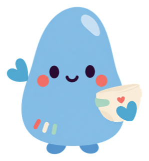 Pebble holding a diaper.