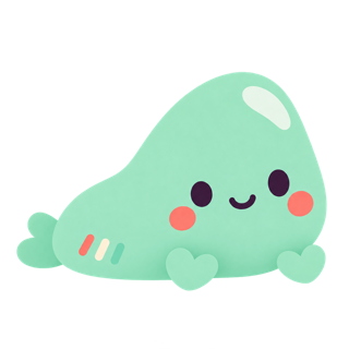 A mint green Pebble enjoying tummy time.